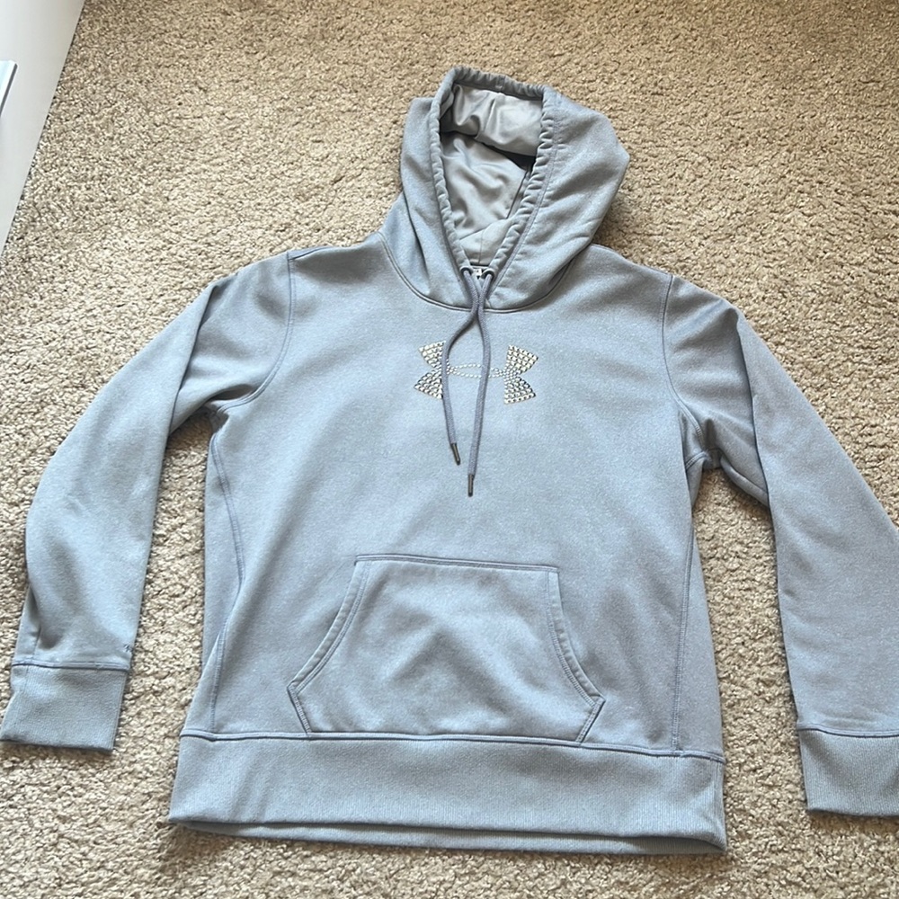 gray under armour hoodie